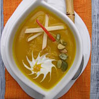 Krem z dyni z jabłkiem