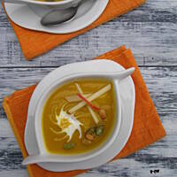 Krem z dyni z jabłkiem