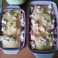 Zapiekanka warzywna ze schebem