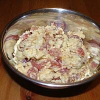 Sałatka z winogronami i kurczakiem.