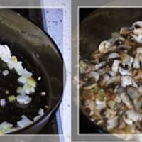 Naleśniki po meksykańsku z sosem czosnkowym.