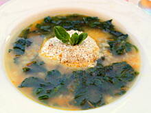 Fot. Barb82, Zupa szpinakowa z ryżem i ricottą