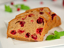 Fot. Wkn, Świąteczne ciasto z żurawiną
