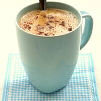 Kawowo- cynamonowe mleczko z białą czekoladą