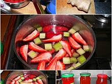 Fot. DZASTI, Kompot z rabarbaru, truskawek i imbiru na dwa sposoby