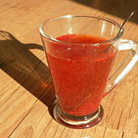 Rozgrzewająca herbata z żurawiną