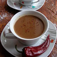 Czekolada na gorąco z chili i solą