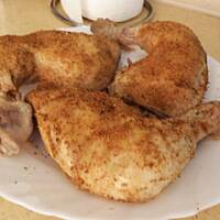 Udka w panierce serowej.