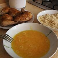 Udka w panierce serowej.