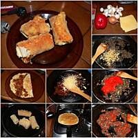 Krokiety z pieczarkami, serem i papryką