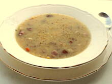 Fot. Barb82, Grochówka z grzybami, boczkiem i kiełbasą