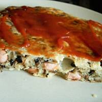 Placek z parówkami i peczarkami