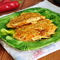 Placuszki cukiniowo-marchewkowe