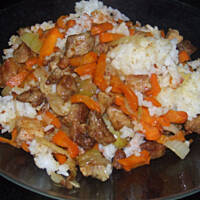 Pilaw barani z marchewką