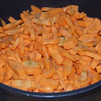 Pilaw barani z marchewką