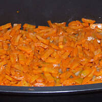 Pilaw barani z marchewką