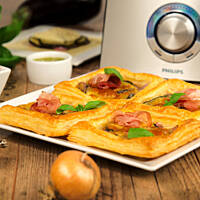 Mini tarty bakłażanowe z mozarellą