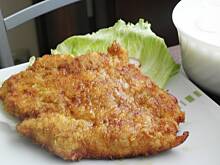 Fot. msewka, Filet z kurczaka w panierce serowej.