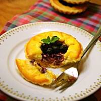 Sernikowe babeczki z jagodami