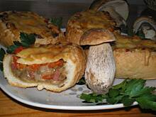 Fot. AniaL86, Bułeczki zapiekane z borowikami