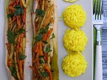 Fot. olusia23, Dorsz w porowych papilotach z warzywami