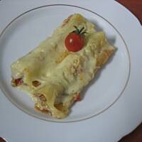 Cannelloni z beszamelem i mozarellą