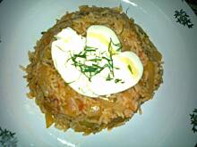 Fot. censure, Ryż z warzywami w towarzystwie miodowej mozarelli.