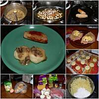 Roladki schabowe i kluski śląskie