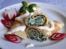 Fot. joana30, Naleśniki ze szpinakiem z sosem chrzanowym