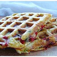 Chrupiące gofry na ostro