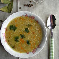 Krupnik z kaszą jęczmienną