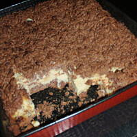 Sernik królewski na kakaowym spodzie z powidłami