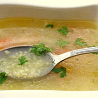 Krupnik z kaszą jaglaną