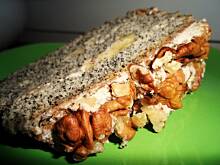 Fot. natalka1, Tort  makowy z kremem rumowym i orzechami