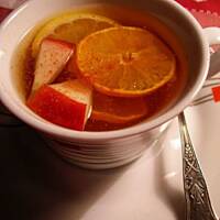 Herbata miks owocowy z cynamonem i sokiem malinowym