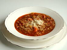 Fot. Barb82, Zupa z selerem naciowym, boczkiem i parmezanem