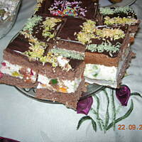 Ciasto z galaretką w cukrze