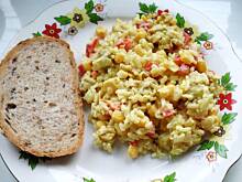 Fot. kasia.m, Sałatka z ryżem i kurczakiem curry