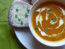 Fot. Babeczka_piecze, Zupa dyniowa z serowymi grzankami