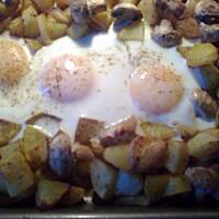 Pieczone ziemniaczki z jajkiem