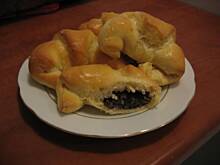 Fot. miszelka golonka, Rogaliki drożdżowe z masą orzechową