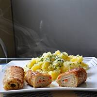 Roladki z makaronem lazania