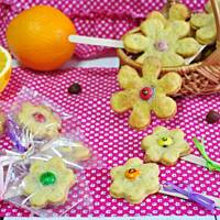 Pomarańczowe ciasteczka z serem i orzechami