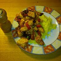 Kurczak teksański z ryżem