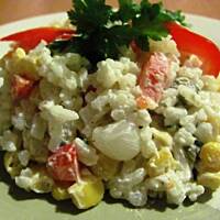 Sałatka z przewagą ryżu