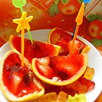 Deserek dla milusińskich czyli galaretka w pomarańczy