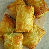 Francuskie koperty ze szpinakiem