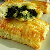 Francuskie koperty ze szpinakiem