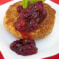 Camembert w otrębach z żurawiną