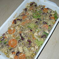 Zapiekanka warzywna z ciastem francuskim